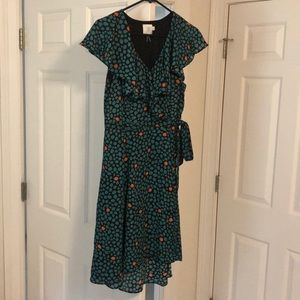Anthropologie HD Midi Wrap Dress